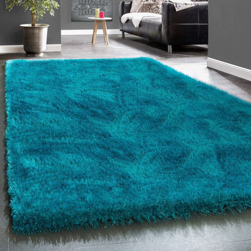 Longweave Carly Turquoise Shag Rug & Reviews Wayfair.co.uk